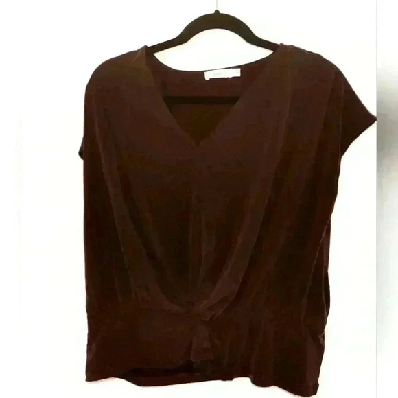 RICKI'S ROUCHED SHORT SLEEVE TOP - Picture 1 of 4
